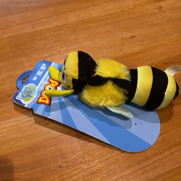 Happy Tails  Double-Stitched Honeybee Plush Reinforced Toy Dog NEW  10” - Picture 2 of 4